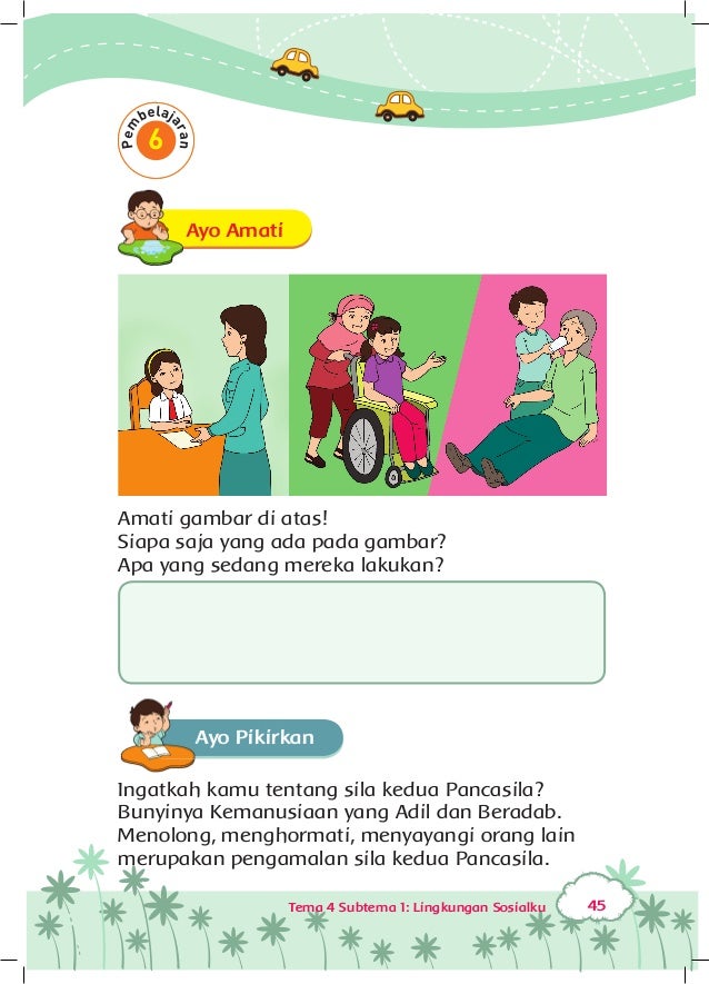 Peduli Lingkungan Sosial Buku Siswa Kelas 3 Tema 4