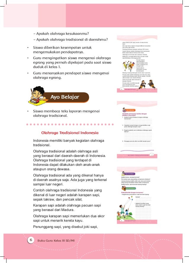 Permainan Tradisional Buku Guru Kelas 3 Tema 5