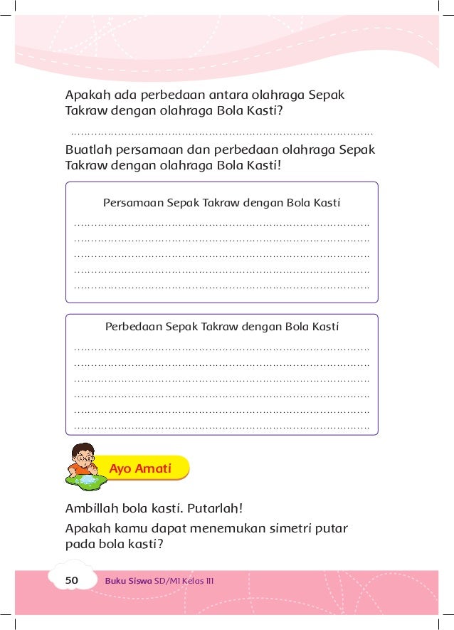 Permainan Tradisional Buku Siswa Kelas 3 tema 5