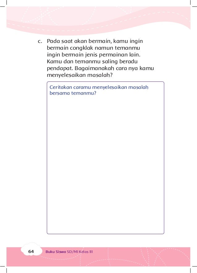 Permainan Tradisional Buku Siswa Kelas 3 tema 5