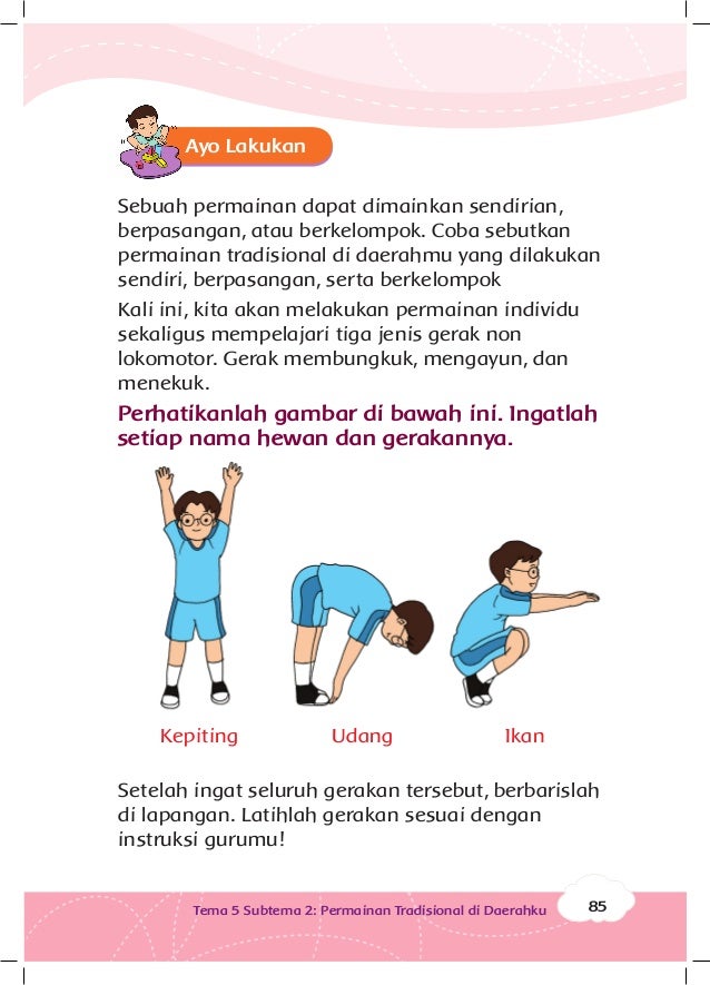 Permainan Tradisional Buku Siswa Kelas 3 tema 5