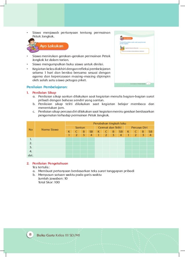 Indahnya Persahabatan Buku Pegangan Guru Kelas 3 tema 6