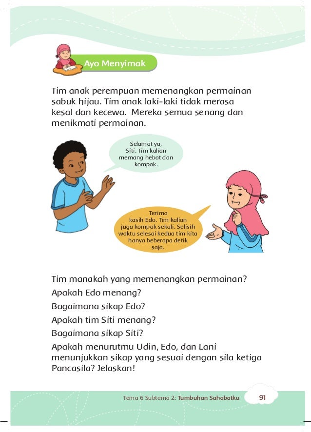 Indahnya Persahabatan Buku Siswa Kelas 3 tema 6 Indahnya Persahabatan Buku Siswa Kelas 3 tema 6