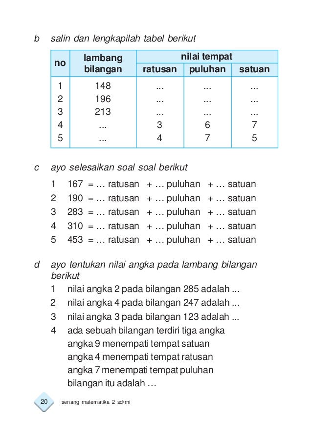 Asyiknya Belajar Matematika 2 Box Soal Matematika Kelas 2