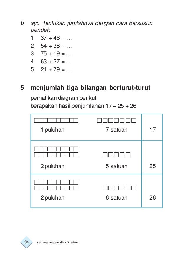 Kelas Ii Sd Matematika Amin Mustoha