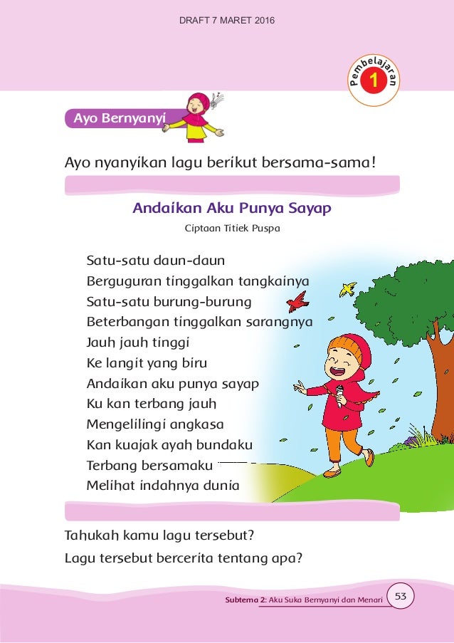 Kelas I Tema 2 Bs Kelas I Tema 2 Bs