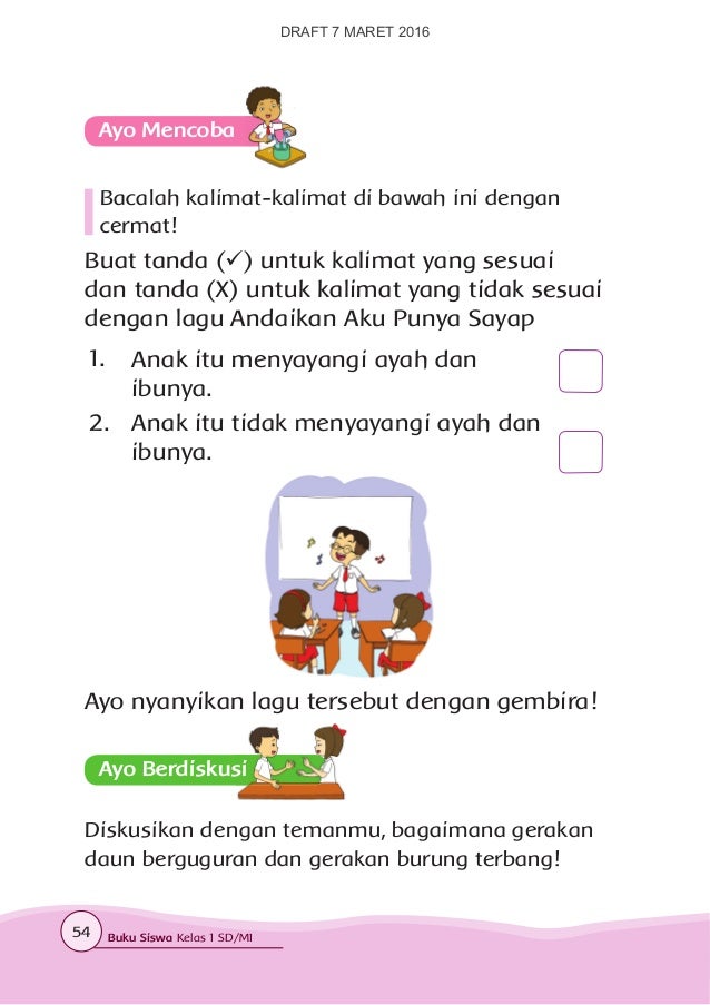 Kelas I Tema 2 Bs