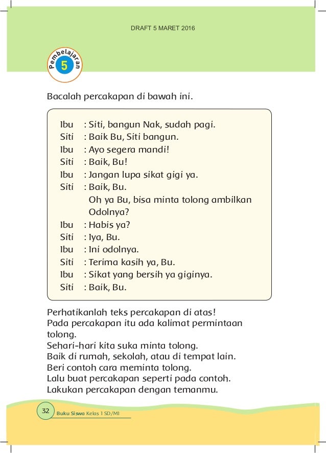 Kelas I Tema 3 Bs