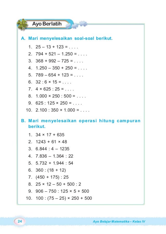 Kelas Iv Sd Matematika Burhan Mustaqim