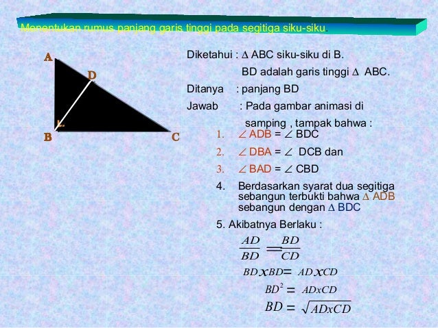 Rumus Matematika Smp Kelas 9 Kesebangunan Dan Kongruen - Matematika Dasar