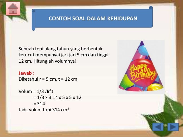 Bahan Ajar Tabung, Kerucut, dan Bola (Kelas IX)