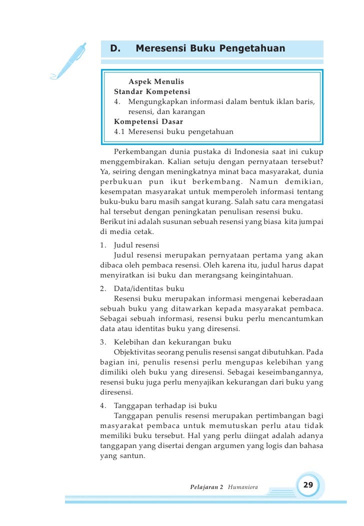 Contoh Resensi Buku Pelajaran Bahasa Indonesia Guru Galeri