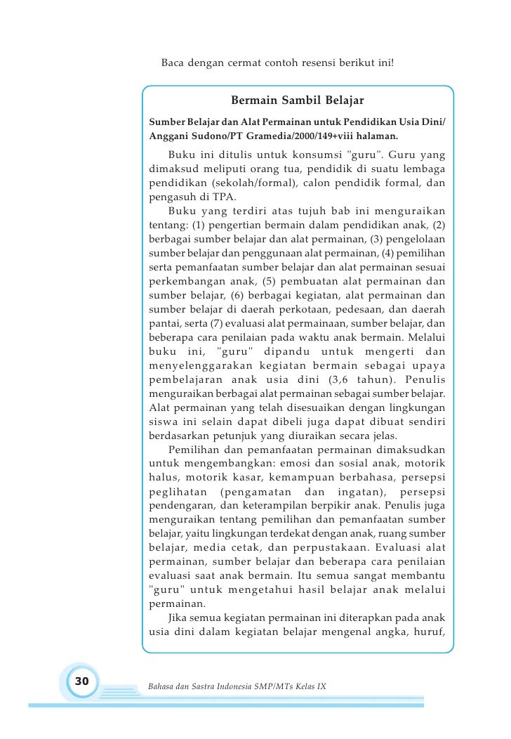 Kelas Ix Smp Bahasa Indonesia Maryati