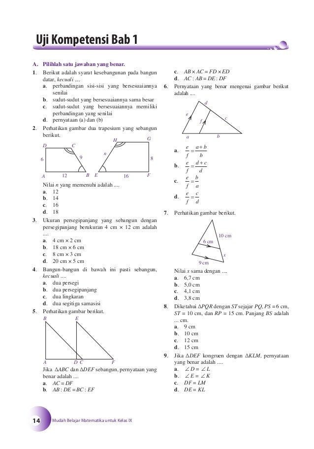 Buku Matematika Smp Kelas 9 Bse