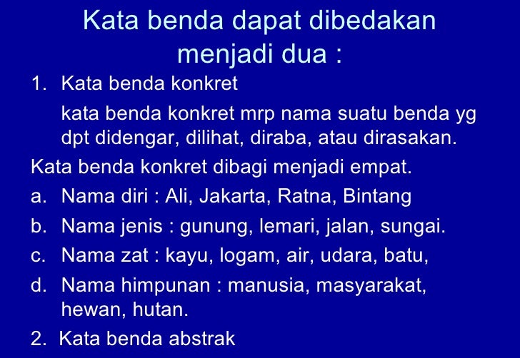 Kelas kata dalam bahasa indonesia Kelas kata dalam bahasa indonesia