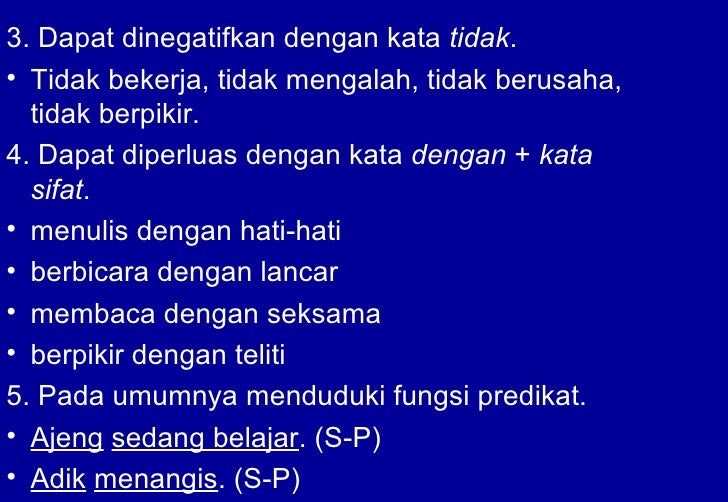 Kelas kata dalam bahasa indonesia Kelas kata dalam bahasa indonesia