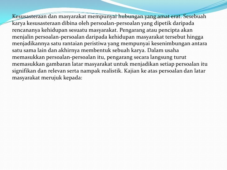 Kelas tambahan minggu 1 kesusasteraan melayu