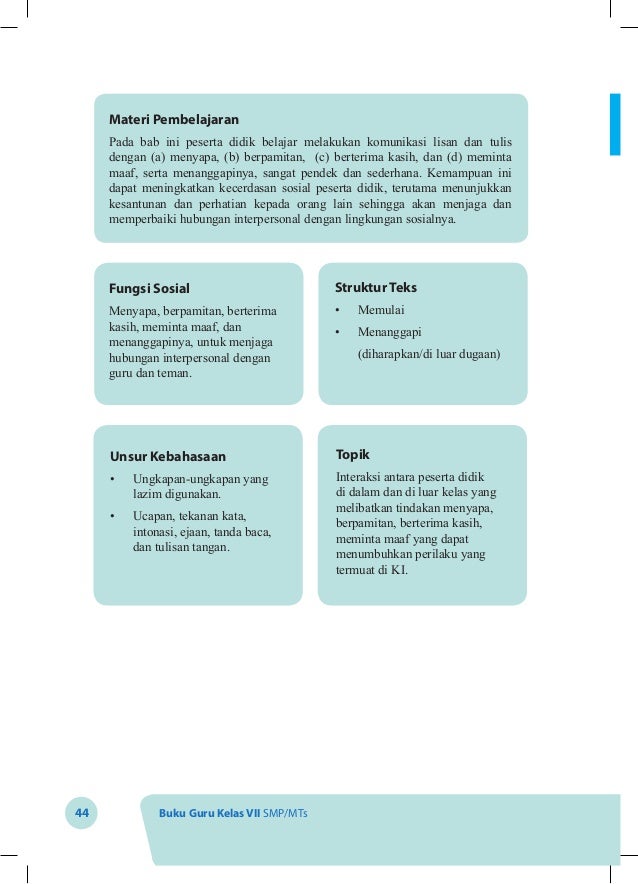 Kelas vii bahasa inggris bg