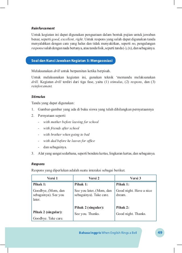 kelas inggris bahasa tiga soal Kelas bg vii bahasa inggris