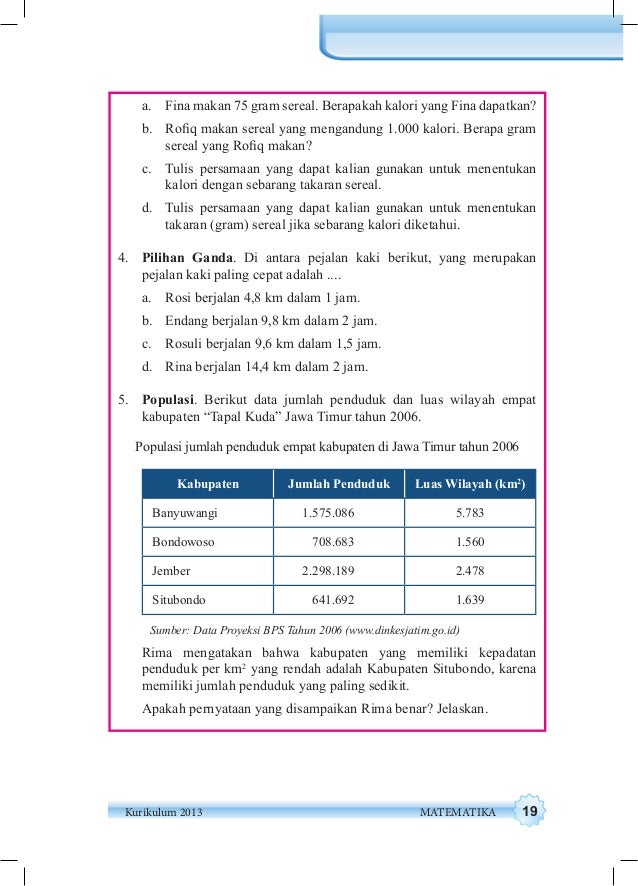 Kelas Vii Matematika Bs Sem 2