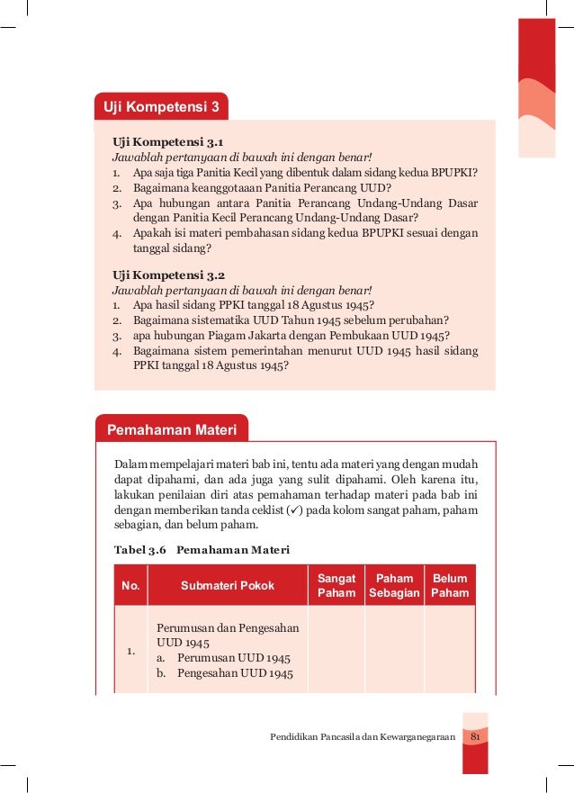 Kunci Jawaban Pkn Kelas 7 Semester 2 Tabel 6.2  Download Kunci Jawaban