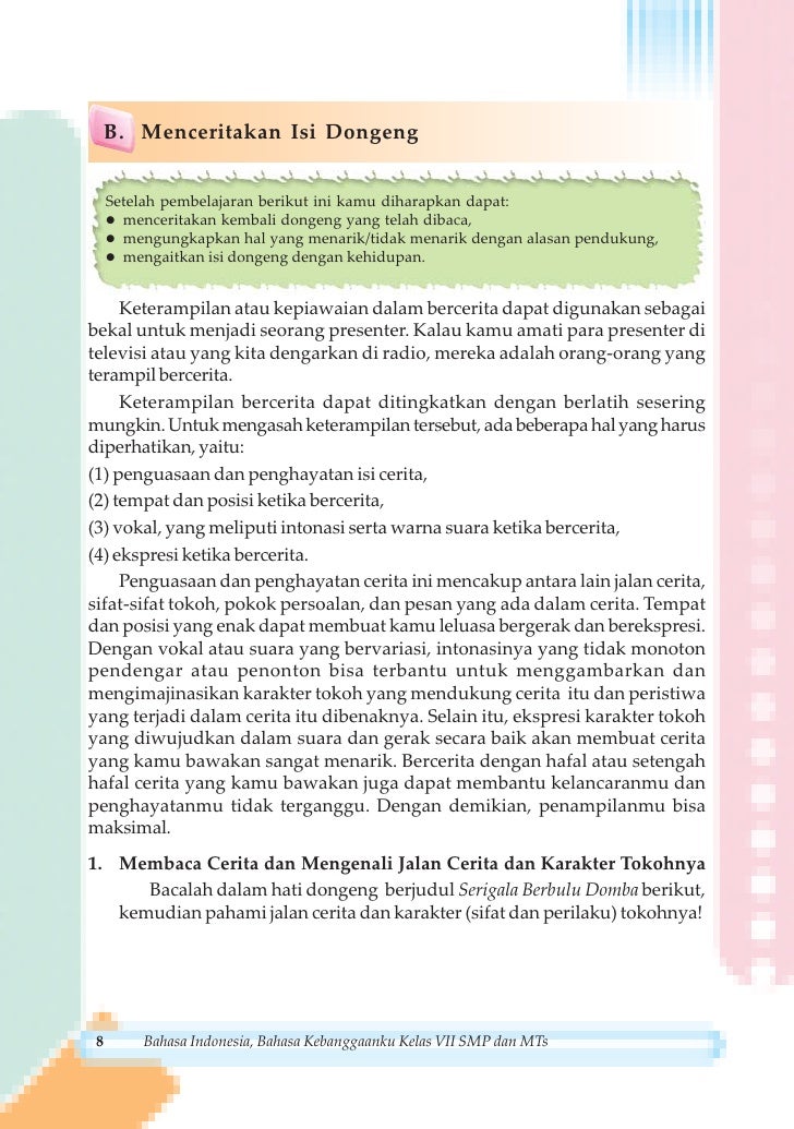 Kelas vii smp bahasa indonesia sarwiji