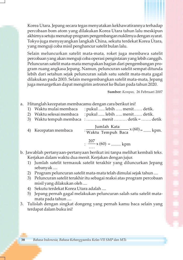 Kelas vii smp bahasa indonesia sarwiji