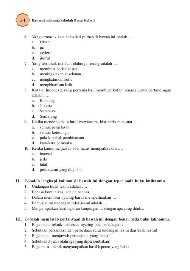 indonesia soal wawancara 4 kelas bahasa sd v Kelas b indonesia soal wawancara 4 kelas bahasa sd v Kelas b