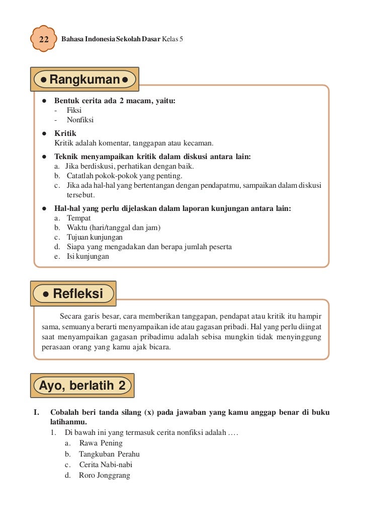 Kelas v sd bahasa indonesia_umri nuraini
