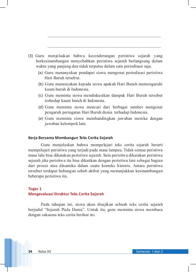 Mengevaluasi Struktur Teks Sejarah Piala Dunia - Kelas Xii BahasainDonesia Bg 42 638