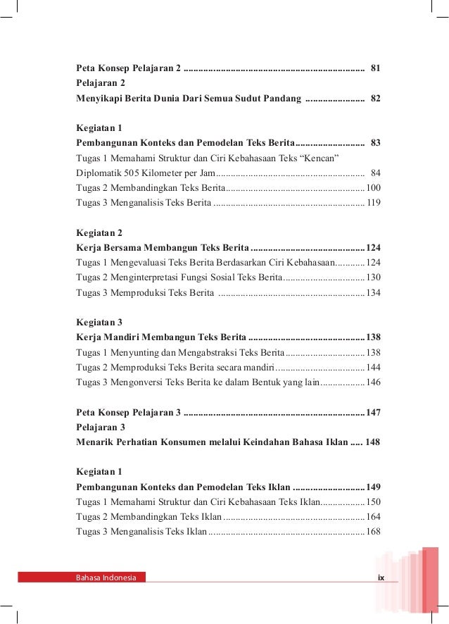 Bahasa Indonesia Kelas XII SMT 1 K13
