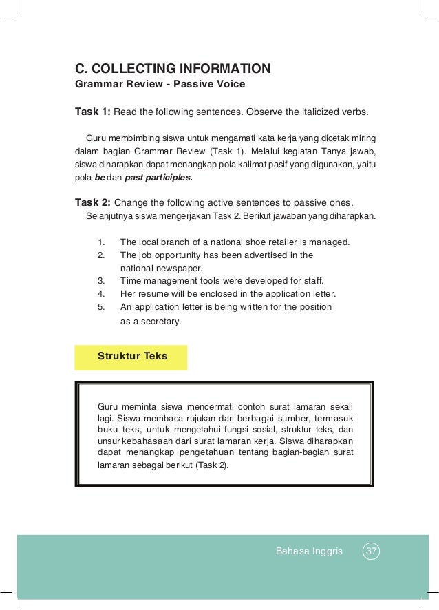 Materi Bahasa Inggris Kelas 12 Tentang Surat Lamaran Kerja Info Seputar Kerjaan