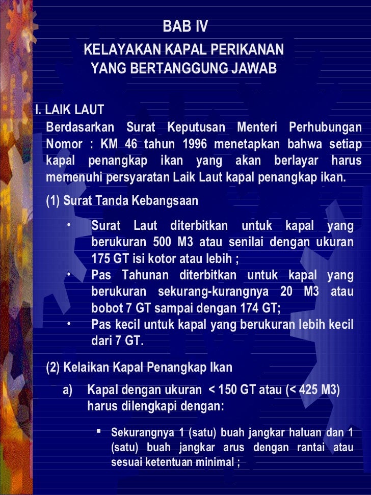 pelaut sertifikat kapal perikanan Kelayakan pelaut sertifikat kapal perikanan Kelayakan