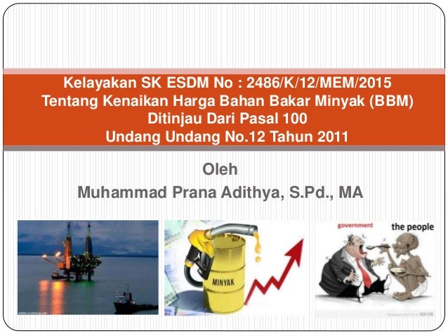 Kelayakan SK ESDM No 2486 K 12 MEM 2019 Tentang iKenaikani 