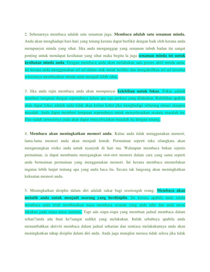 Kelebihan Dan Faedah Membaca Buku