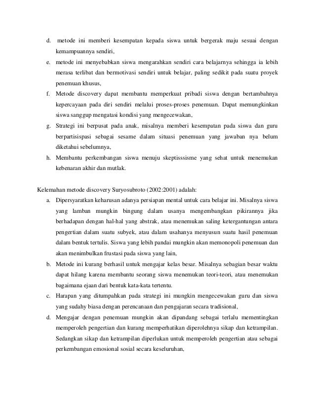 Kelebihan Dan Kekurangan Metode Pembelajaran