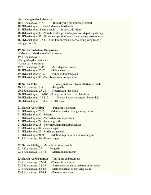 Kelebihan Surah Alquran
