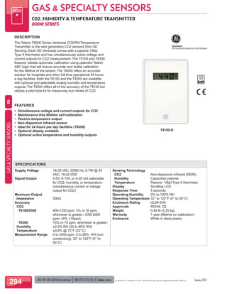 Kele Gas & Specialty Sensors | PDF