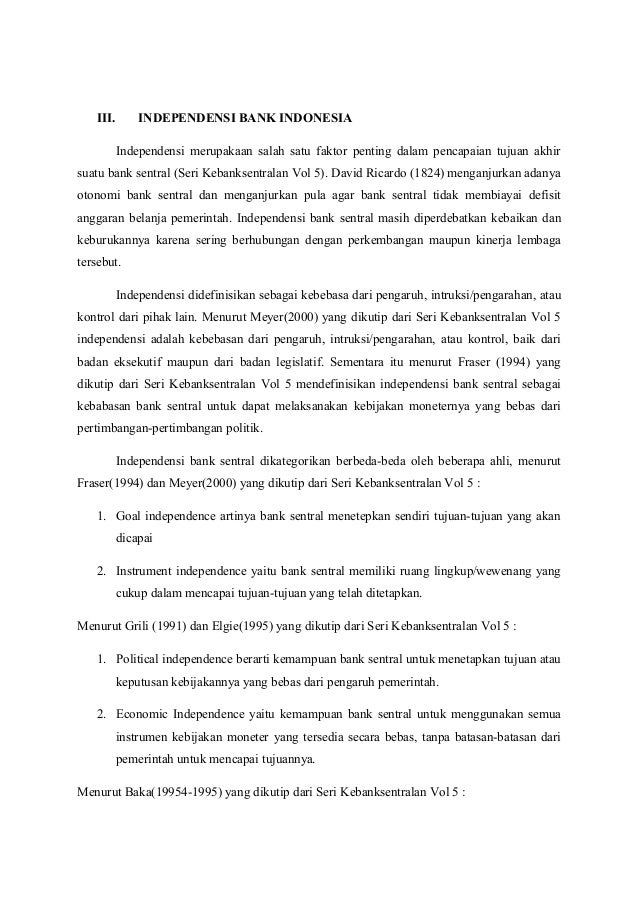 Kelembagaan Bank Indonesia