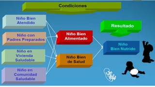 CONDICIONES BÁSICAS PARA PREVENIR LA DESNUTRICIÓN CRÓNICA
 
