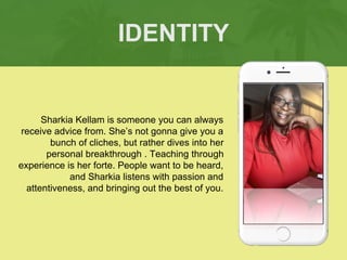 Sharkia Kellam is someone you can always
receive advice from. She’s not gonna give you a
bunch of cliches, but rather dive...
