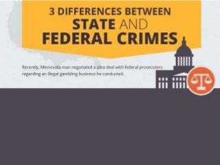 3 Differences Between State and Federal Crimes
