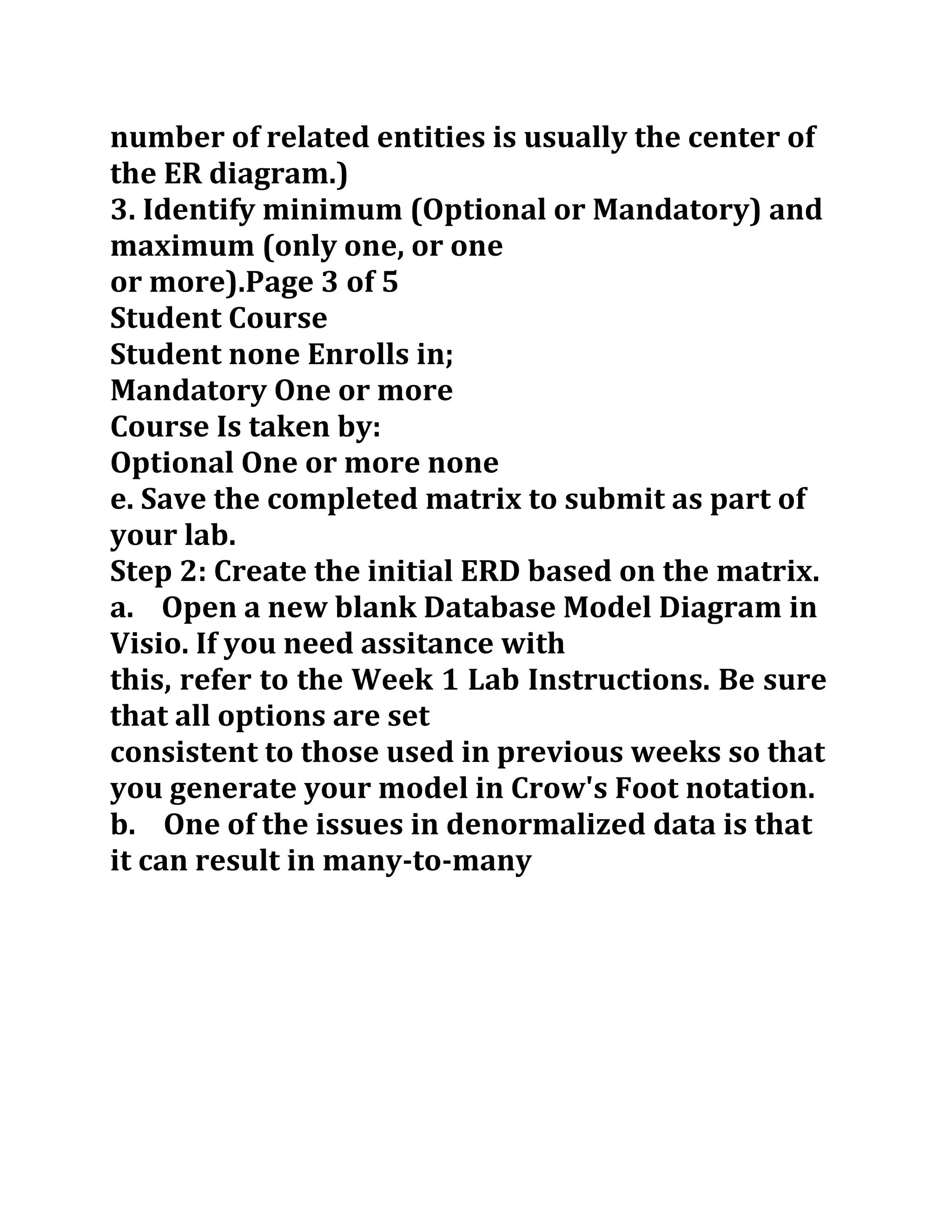 Keller bis-245-week-5-lab-er-diagram-and-er-matrix-new | PPT