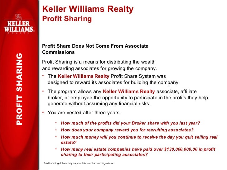 Keller Williams Realty slide show for prospective agents and recruits.