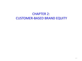 CHAPTER 2:
CUSTOMER-BASED BRAND EQUITY
2.1
 