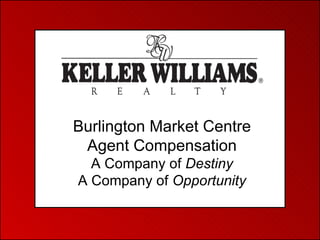 Burlington Market Centre Agent Compensation A Company of  Destiny A Company of  Opportunity 