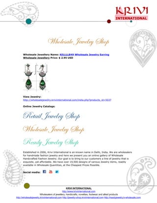KELLLLB49 Wholesale Jewelry Earring