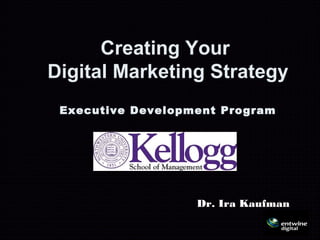 Creating Your
Digital Marketing Strategy
Executive Development Program
Dr. Ira Kaufman
 