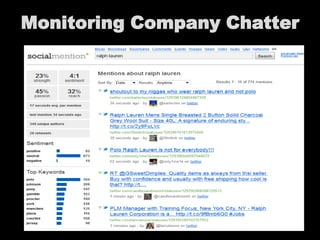 Monitoring Company Chatter
 