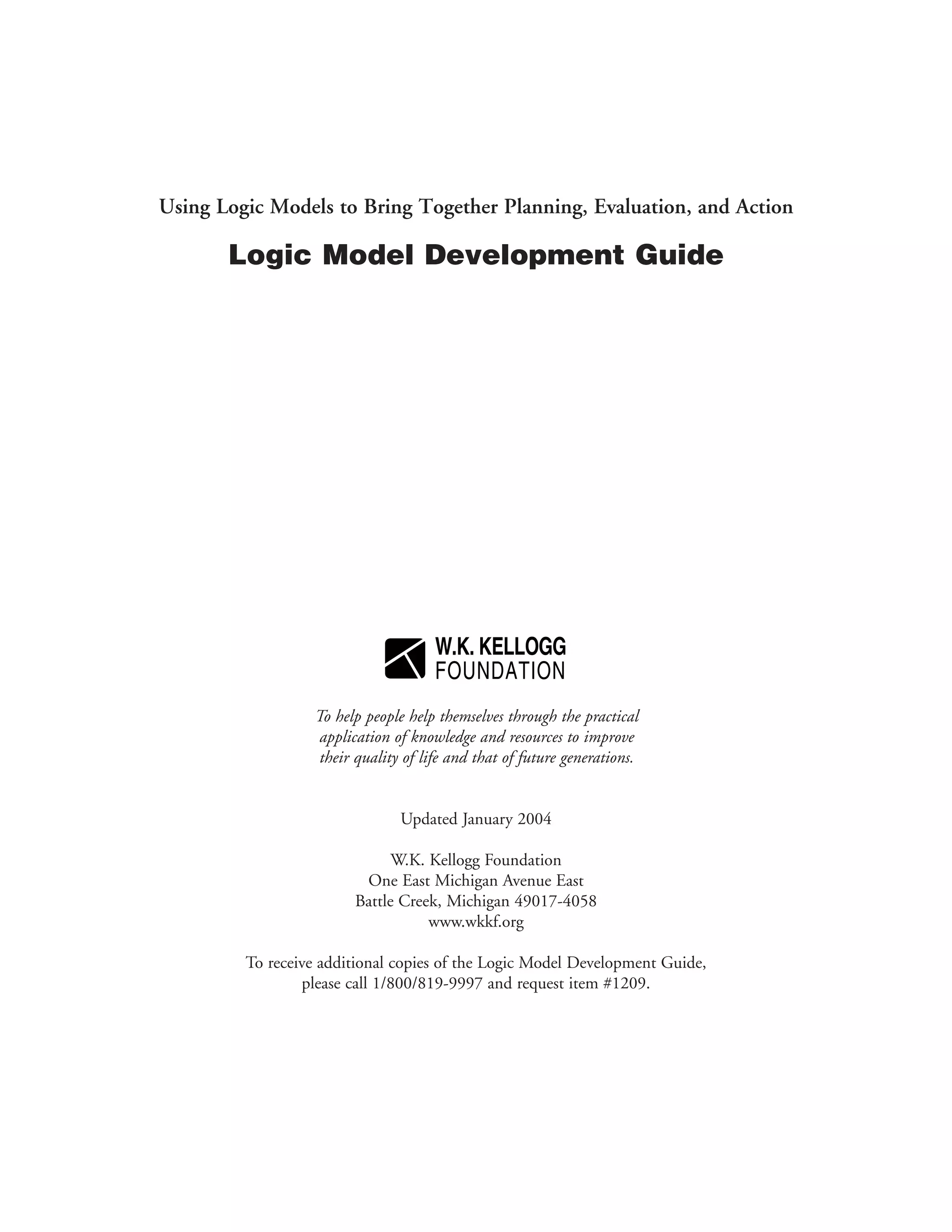 Kellogg Logic Model Guide[1]